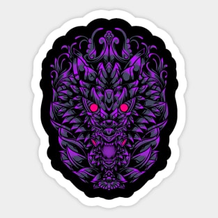 Purple Wolf Sticker